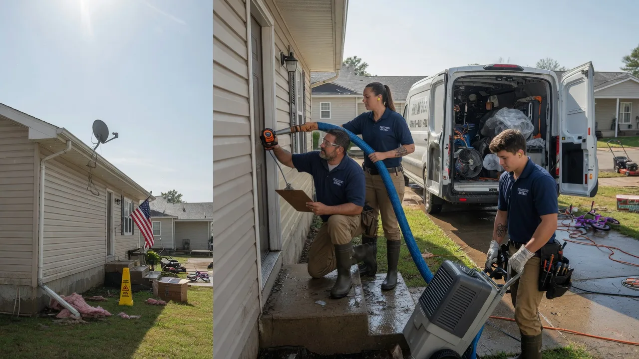 Ceiling Water Damage Restoration in New Edinburg, AR near me